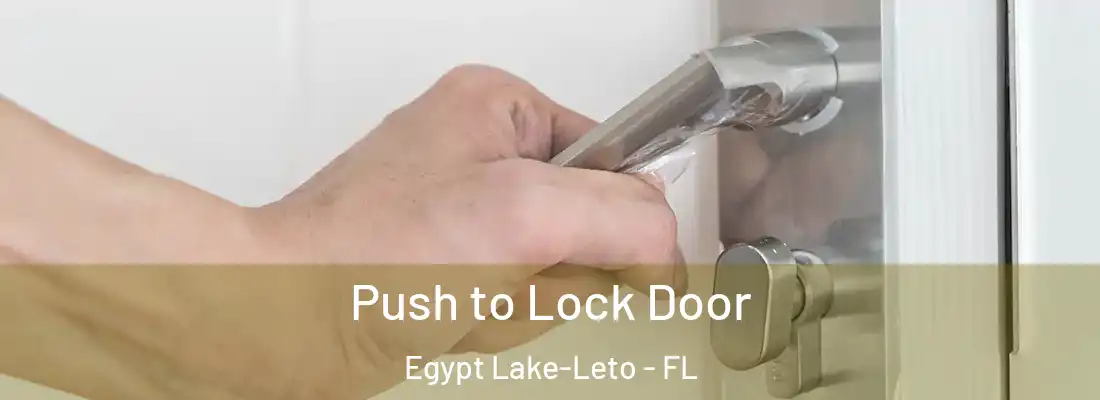 Push to Lock Door Egypt Lake-Leto - FL